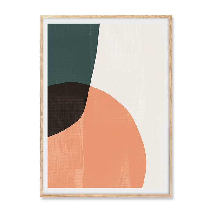 Boho Modern Abstract Geometric Graphic Texture - Canvas Wall Art Print