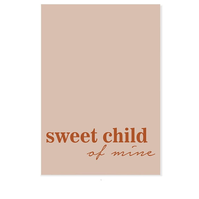 Sweet Child Of Mine Sun And Rainbow Nursery - Canvas Wall Art Print