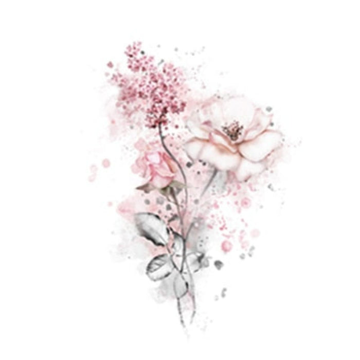 Pink Floral Watercolor Fairy Canvas Wall Art Print