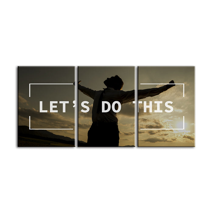 Let's Do This 3 Piece - Canvas Wall Art Painting