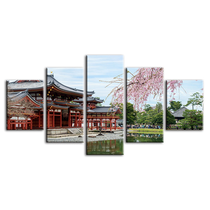 Temple Park 5 Piece - Canvas Wall Art Painting
