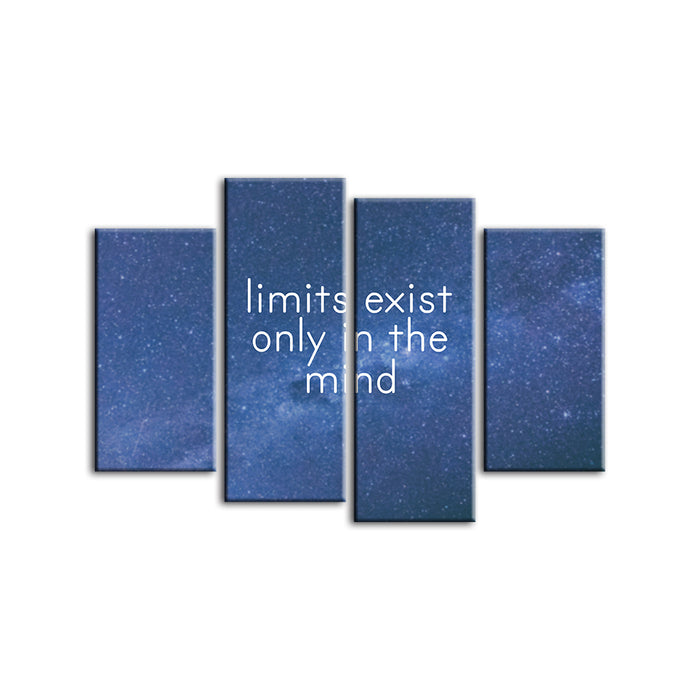Only In The Mind 4 Piece - Canvas Wall Art Painting