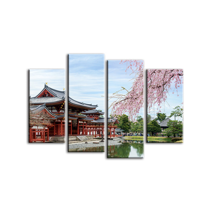Temple Park 4 Piece - Canvas Wall Art Painting